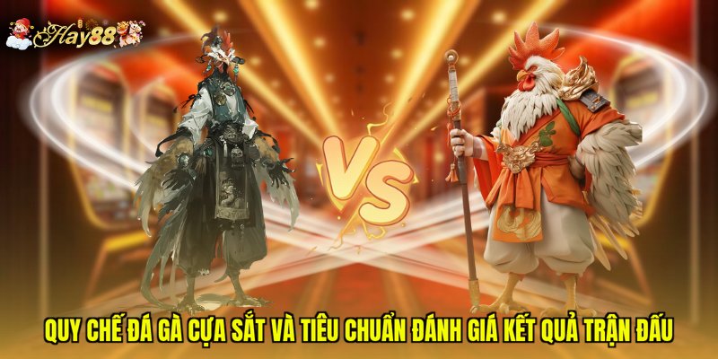 Quy chế đá gà cựa sắt và tiêu chuẩn đánh giá kết quả trận đấu